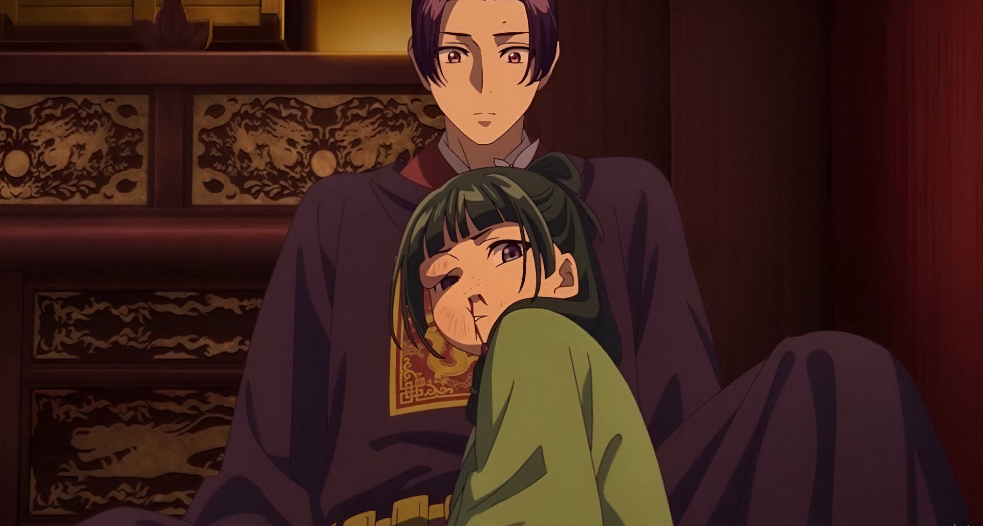 Maomao and Jinshi as seen in the anime (Image via Toho Animation Studio and OLM)